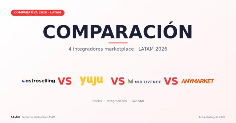 Astroselling vs Yuju vs Multivende vs Anymarket: comparativa 2026